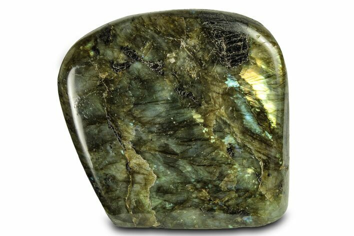 Flashy, Free-Standing Polished Labradorite - Madagascar #274649